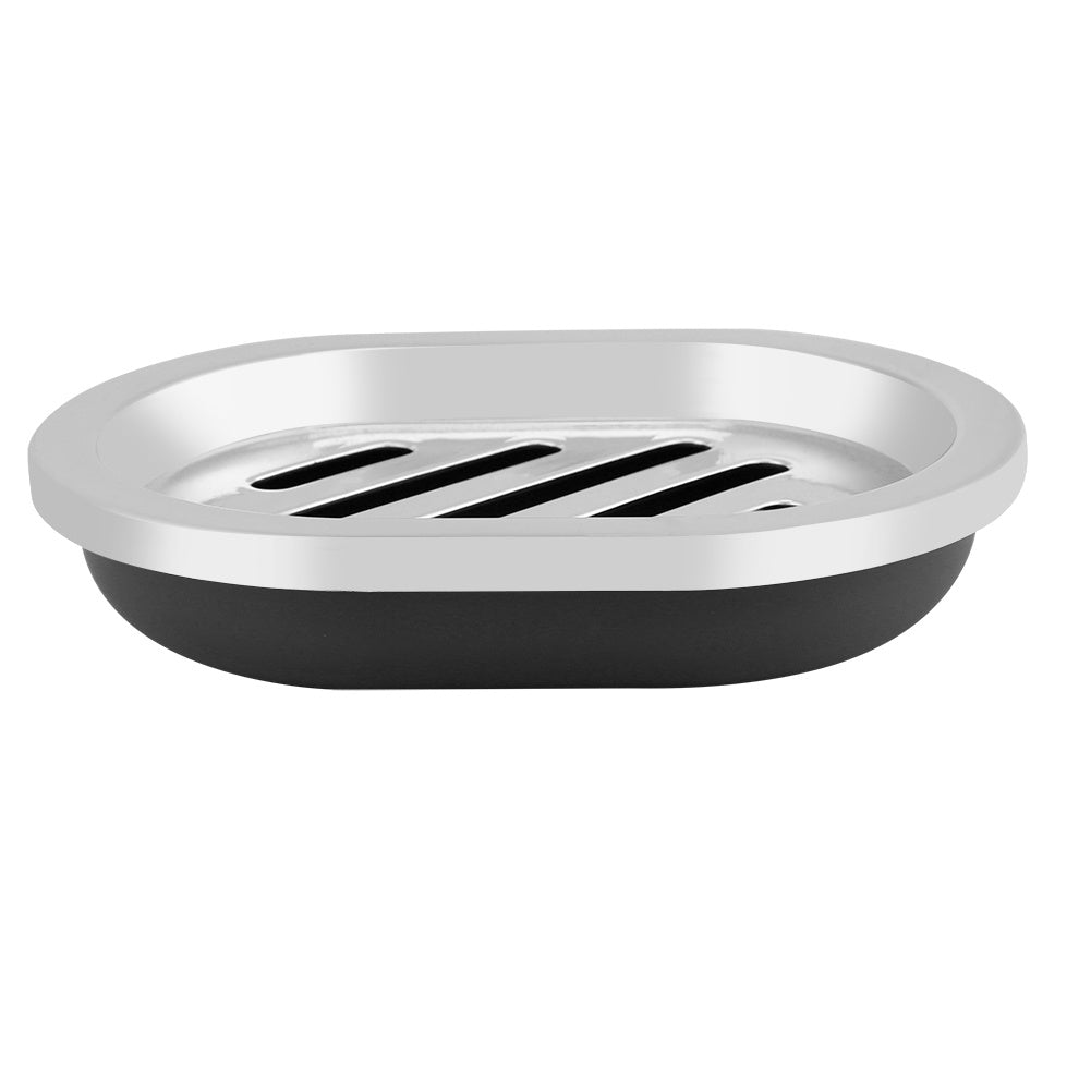 4Pcs/L’ensemble d’accessoires de salle de bain comprend une tasse Porte-brosse à dents et Distributeur de savon Noir